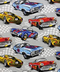 Finishline Cars Super Snuggle Flannel Fabric