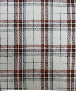 White Plaid Super Snuggle Flannel Fabric