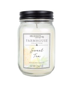 12oz Sweet Tea Scented Mason Jar Candle by Hudson 43