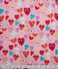 POP! Tossed Hearts Super Snuggle Flannel Fabric