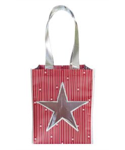 11.5 Patriotic Star Cutout Go Green Reusable Tote Bag by Happy