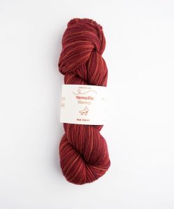 Yarnalia 437yds Superfine Stormy Wool Yarn 2 Bundle - Red Velvet