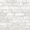 WallPops NuWallpaper Grey White Brick