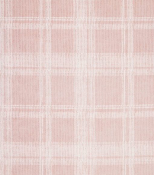 Pink Plaid Luxe Fleece Fabric
