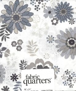 White 1 Piece Cotton Fabric Quarter