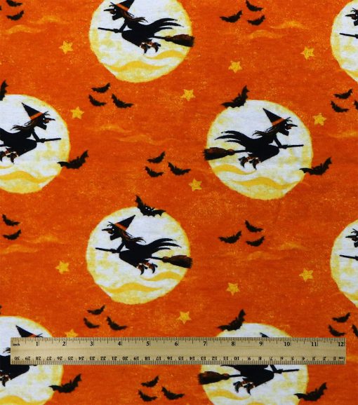 Witches   Moons Super Snuggle Flannel Fabric - Image 3