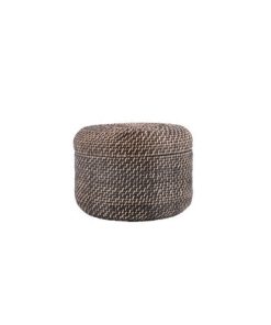 14 Brown Rattan Basket With Lid by Place   Time
