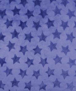 Soft   Minky Navy Large Star Fleece Fabric