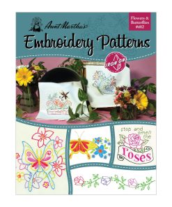 Aunt Martha s Iron On Transfer Books Flowers and Butterflies