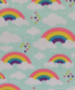 Bright Rainbows Blizzard Fleece Fabric