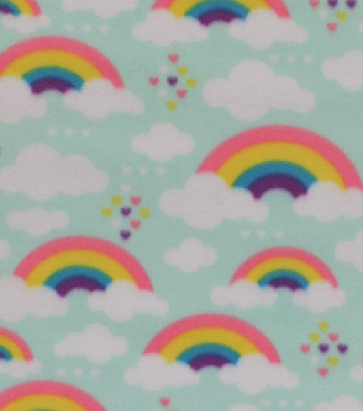 Bright Rainbows Blizzard Fleece Fabric