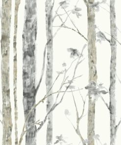 RoomMates Wallpaper Birch Trees