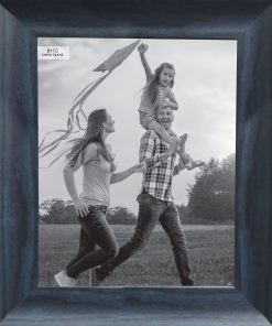 8 x 10 Navy Woodgrain Tabletop Picture Frame