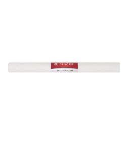 SINGER 18 x 21 Bright White Solid Cotton Fabric Quarter 1pc