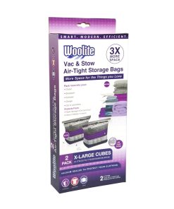 Woolite 23.5 x 35 Air Tight Cube Vacuum Storage Bags 2pk