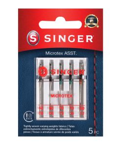 SINGER Universal Microtex Sewing Machine Needles Assorted Sizes 5ct