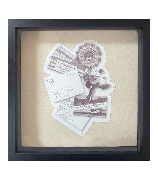 12 x 12 Black Front Loading Shadow Box by Place   Time