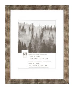 11 x 14 Matted to 8 x 10 Woven Embossed Wall Frame by Place   Time