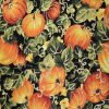Pumpkin Patches Harvest Glitter Cotton Fabric