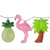 Northlight 10-Count Tropical Summer LED String Lights   4.5ft Clear Wire