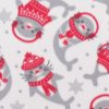 White Seals Blizzard Fleece Fabric