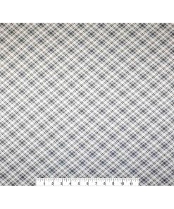 Gray Bias Plaid Super Snuggle Flannel Fabric