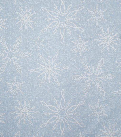 Large Snowflakes Super Snuggle Flannel Fabric - Image 2