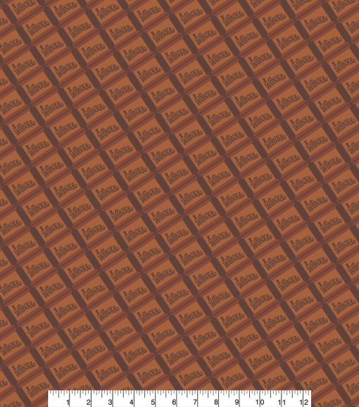 Willy Wonka Cotton Fabric Chocolate Bar