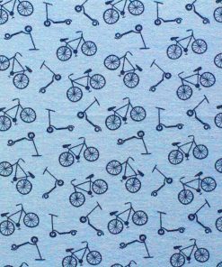 Blue Bikes Super Snuggle Flannel Fabric By POP!