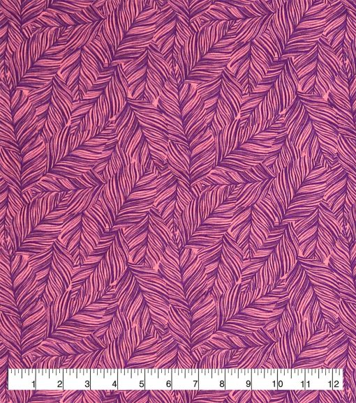 Tonal Leaves 108 Wide Flannel Fabric - Image 3