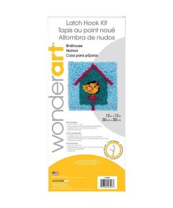 Wonderart Latch Hook Kit Bird House 12 12
