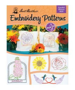 Aunt Martha s Colonial Patterns Iron On Transfer Books Fanciful Flowers