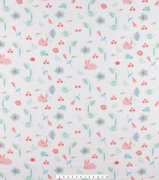 Pink Bunny Blizzard Fleece Fabric - Image 3