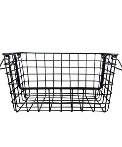 13 x 9 Black Metal Wire Basket by Place   Time