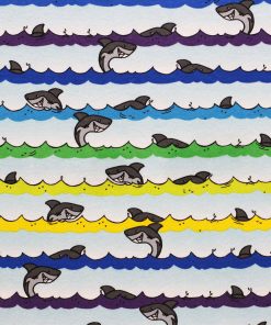 Rainbow Shark Stripe Super Snuggle Flannel Fabric