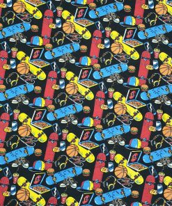 Skateboard Super Snuggle Flannel Fabric