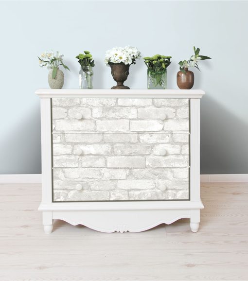 WallPops NuWallpaper Grey White Brick - Image 6