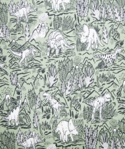 Super Snuggle Sketch Dino Flannel Fabric