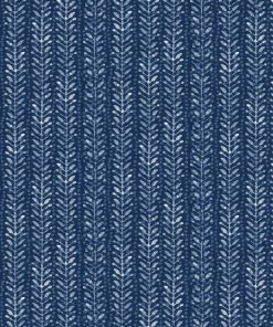 Surface Style 20.5  x 18  Indigo Kumo Branch Peel   Stick Wallpaper