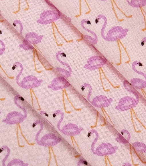 Novelty Cotton Fabric Flamingo Traffic - Image 3