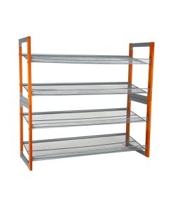 Organize It All 35 Wood 4 Tier Stackable Shoe Rack