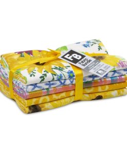 18 x 21 Sunflower Day Cotton Fabric Quarters 5ct by Keepsake Calico