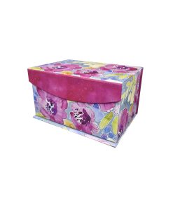 8 Pink Blooms Fliptop Box by Hudson 43