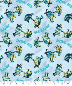 Grateful Dead Cotton Fabric Terrapin Turtles