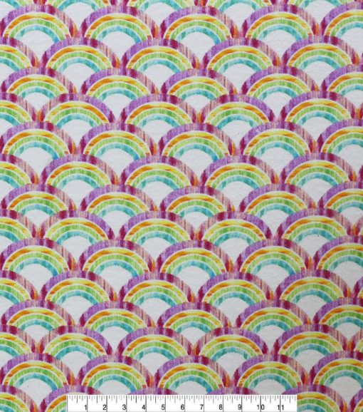 Rainbow Super Snuggle Flannel Fabric - Image 2