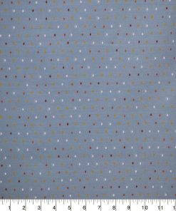Pin Dots on Gray Quilt Cotton Fabric by Quilter s Showcase