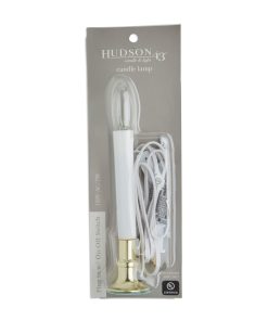 12 Gold Flameless Plug In Taper Candle With Switch by Hudson 45