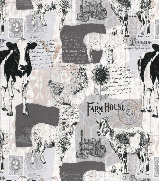 Novelty Cotton Fabric Farmhouse Patch - Image 2
