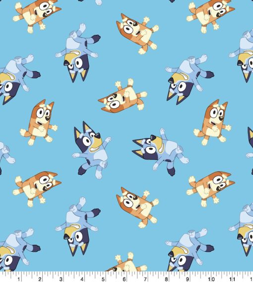 Bluey   Bingo Blue Cotton Fabric - Image 2