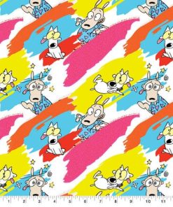 Rockos Modern Life Paint Cotton Fabric